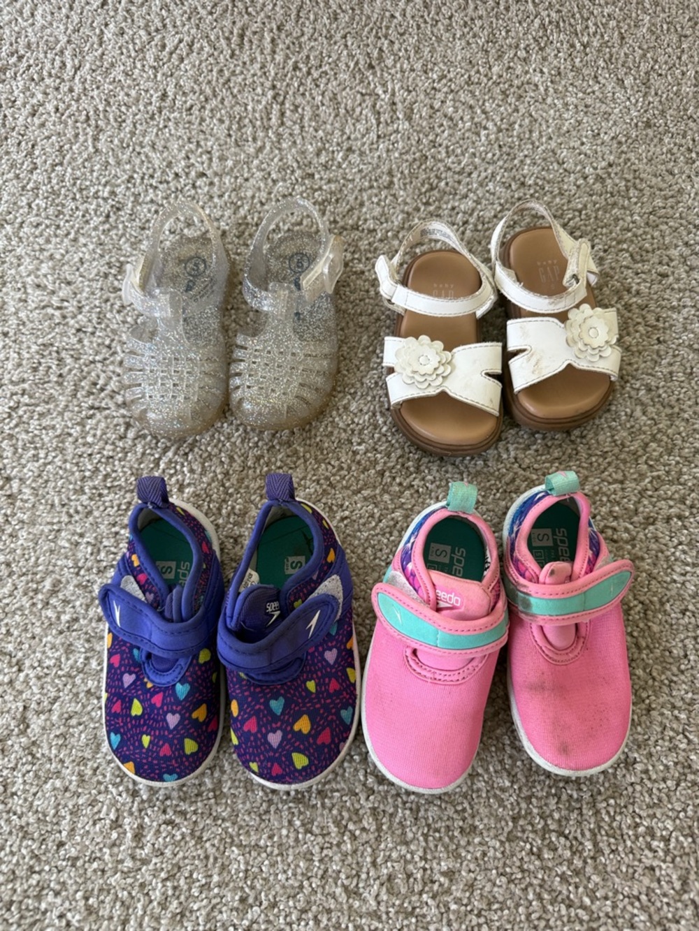 Kids shoes (size 5) 4 pairs